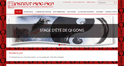 Desktop Screenshot of institut-mingmen.fr